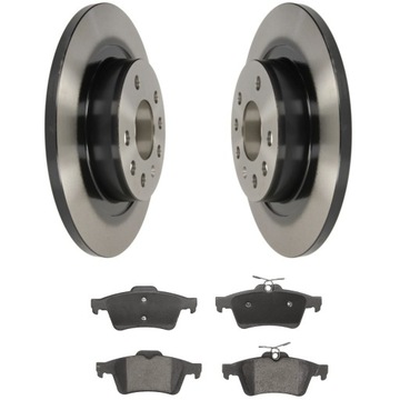 TARCZE HAMULCOWE + KLOCKI TYŁ OPEL VECTRA C SIGNUM