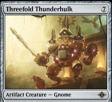 MTG Threefold Thunderhulk, FOIL (LCI) — состояние NM