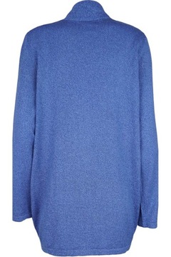 Zara Kobiecy Modny Niebieski Sweter Luźna Narzuta Melanż Oversize XL 42