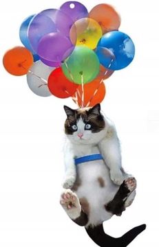 Kot i balon Wiszący samochodowe zawieszki lusterek