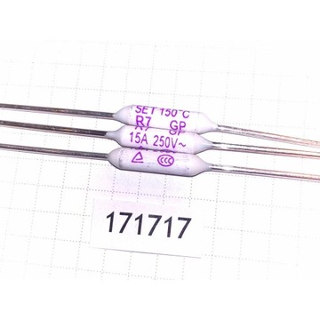 Bezpiecznik termiczny 150C 15A 250V x2