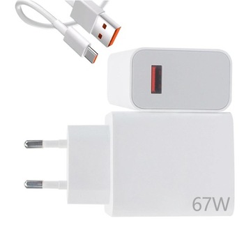 ŁADOWARKA SZYBKA XIAOMI 67W MI TURBO + 1M KABEL USB-C
