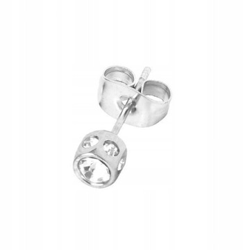 8xNew Mens Earring Ear Stud Stainless Steel 8 Pcs