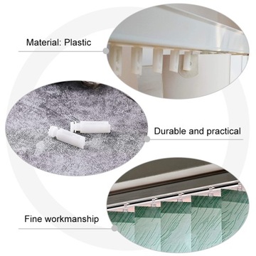 ПРОЧНЫЕ КРЮЧКИ ДЛЯ ПОЛОТЕН НАПРАВЛЯЮЩИЕ ДЛЯ ШТОР