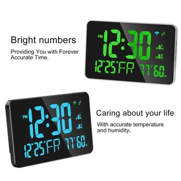 Tuya Wi-Fi Clock Clock Cleck Clendar Интеллектуальный Thermomet