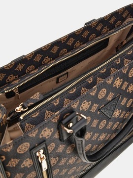 Коричневая дорожная сумка Guess Wilder с логотипом