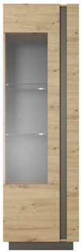 Witryna wysoka Avila 60 dąb artisan grafit