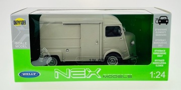 WELLY CITROEN TYPE H СЕРЫЙ 1:24 НОВЫЙ МЕТАЛЛ