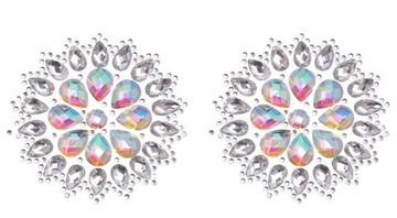 NAKLEJKI NA PIERSI KRYSZTAŁOWE DIAMENTY 8x8CM