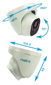 POE КАМЕРА REOLINK RLC-820A 8 Мп КУПОЛЬНАЯ IP PoE IP67