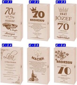 Коробка на день рождения 18 20 30 40 50 60 вина