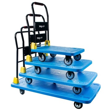 Тележка складская транспортная платформенная 300 кг ручная складная Мега-М