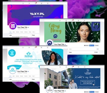 Projekt graficzny Facebook, Instagram social media