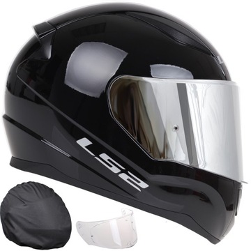 KASK MOTOCYKLOWY LS2 FF353 RAPID CZARNY SYSTEM PINLOCK ECE 22.06 2 SZYBY