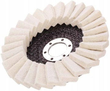 TARCZA POLERSKA FILCOWA FILC LAMELKA 125 MM LISTKOWA 7 MM