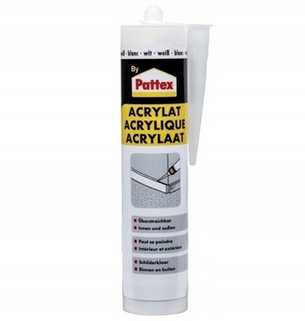 AKRYL SANITARNY Pattex BIAŁY USZCZELNIACZ 310ml