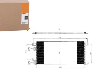 KONDENZÁTOR CHLADIČ KLIMATIZACE NRF IV5058 DCN120