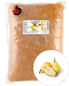 SOK GRUSZKOWY TŁOCZONY NATURALNY 100% NFC ŚWIEŻY 5