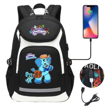НОВЫЙ РЮКЗАК Smiling Critters A4 ВОДОНЕПРОНИЦАЕМЫЙ USB-ДИЗАЙН