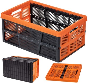 Пластиковый складной ящик 32л VP корзина TACTIX