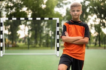 ФУТБОЛЬНЫЕ ТРЕНИРОВОЧНЫЕ ВОРОТА 300x200x90СМ БЕЛЫЙ ЧЕРНЫЙ