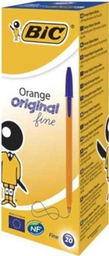 DŁUGOPIS BIC ORANGE Fine Original niebieski Paczka