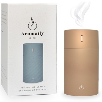NAWILŻACZ POWIETRZA ULTRADŹWIĘKOWY DYFUZOR ZAPACHOWY Aromatly HIT BRĄZOWY