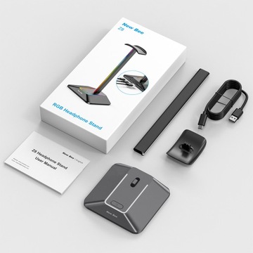 НОВАЯ ПОДСТАВКА ДЛЯ НАУШНИКОВ BEE GAMING USB-концентратор со светодиодной подсветкой RGB