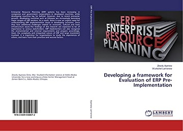 Lamenew, Workshet Developing a framework for Evaluation of ERP Pre-Implemen