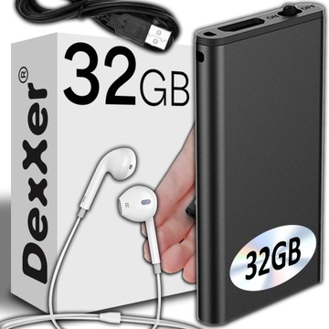 mini DYKTAFON SZPIEGOWSKI podsłuch AKTYWACJA GŁOSEM wymiary 4,2X2,2CM 32GB