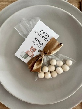 Очаровательный сладкий подарок с графическим плюшевым мишкой для детей в возрасте одного года, детский душ, день рождения