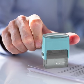 WAGRAF B2s ШТАМП ДЛЯ 4 СТРОК НАЗВАНИЕ КОМПАНИИ ОФИСНЫЙ ДИЗАЙН + ЛАСТИК