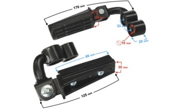 Передняя подножка для мопеда Cafe Racer / FR kpl