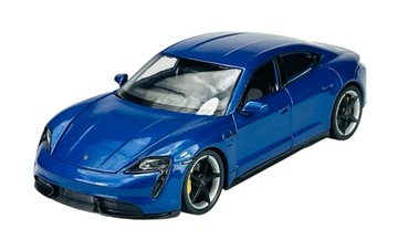 WELLY PORSCHE TAYCAN TURBO S NIEBIESKI 1:24 NOWY METALOWY MODEL