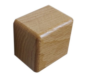 Uchwyt meblowy drewniany dębowy KWADRAT 50 mm