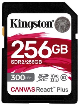 Karta SD KINGSTON REACT PLUS 256GB 300/260MB/s V90