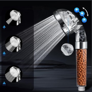 ДУШЕВАЯ ВЕРХНЯЯ С ФИЛЬТРОМ, ЭКОНОМЯЩИМ ВОДУ, РУЧНОЙ ДУШ, 3 РЕЖИМА