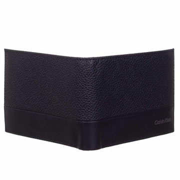 CALVIN KLEIN BEZPIECZNY PORTFEL MĘSKI SUBTLE MIX BIFOLD 5CC W/COIN BLACK