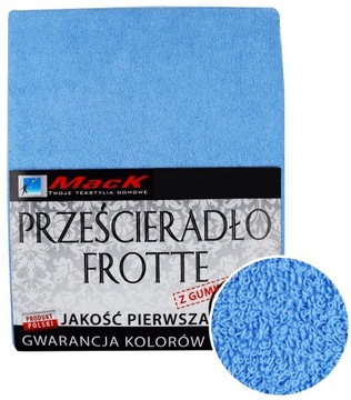 PRZEŚCIERADŁO FROTTE Z GUMKĄ 120X200 jasny błękit