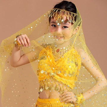 Детский костюм для танца живота, бахрома, юбка-бретелька.