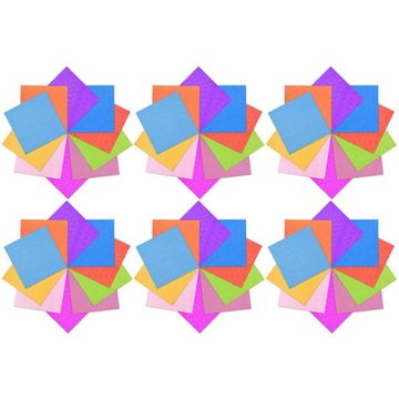 ORIGAMI KID CRAFTS JAPOŃSKI PAPIER SKŁADANY 300 SZT