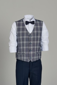 Клетчатый жилет для мальчика 164