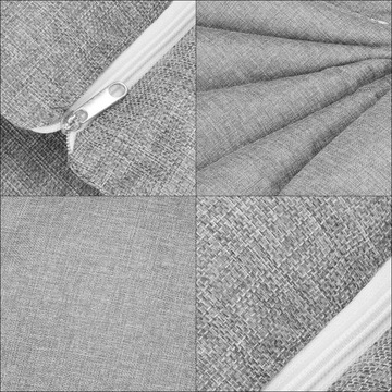 МЯГКАЯ ПОДУШКА ДЛЯ КРЕСЛА КАЧЕЛИ ГНЕЗДО АИСТА ТОЛСТАЯ СЕРАЯ 130см