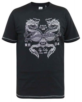 DUŻA MĘSKA KOSZULKA T-SHIRT DUKE D555 DUŻE ROZMIARY 4XL