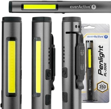 everActive PL-350R LATARKA UV 365nm LED 350 lumenów WARSZTATOWA INSPEKCYJNA