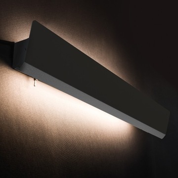 Nowodvorski kinkiet regulowany czarny WING LED 11W