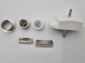 Замок двери прицепа Push-lock, матовый никель, двусторонний