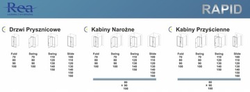 БЫСТРО РАЗДВИЖНАЯ УГЛОВАЯ ДУШЕВАЯ КАБИНА 130x80 REA