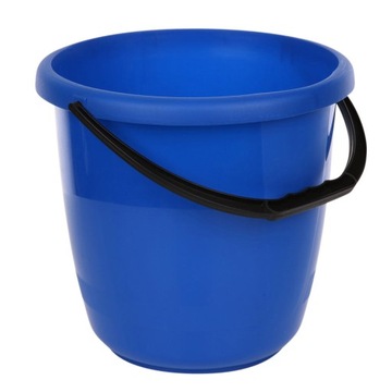 WIADRO DOMOWE GOSPODARCZE OKRĄGŁE PLASTIKOWE WYTRZYMAŁE Z RĄCZKĄ 15L