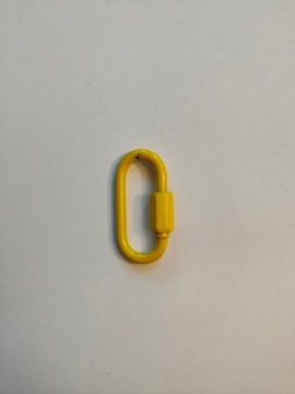 Ogniwo metalowe skręcane do montażu łańcucha ŻÓŁTE